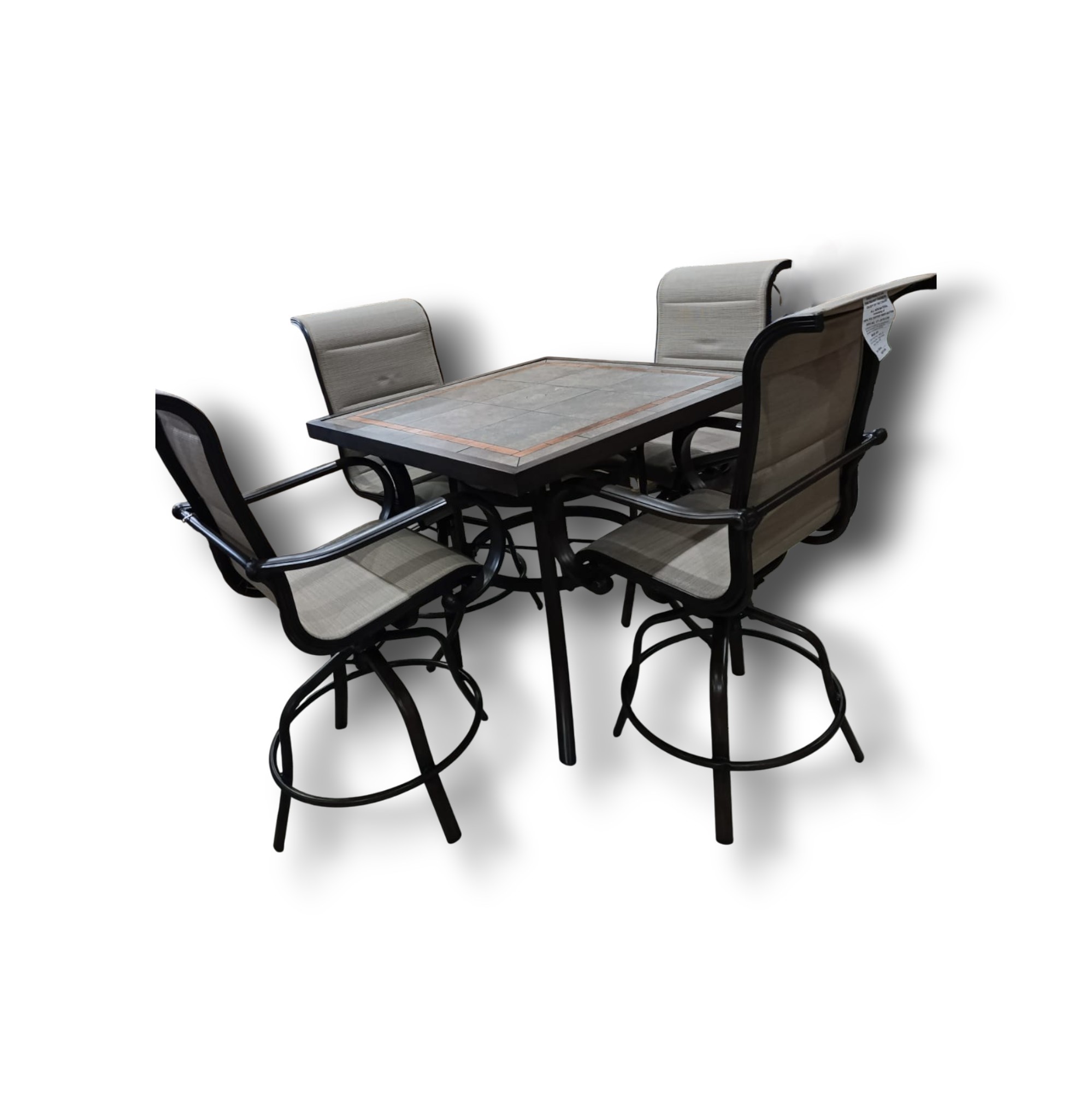 JUEGO DE COMEDOR CON SILLAS GIRATORIAS TAL1344