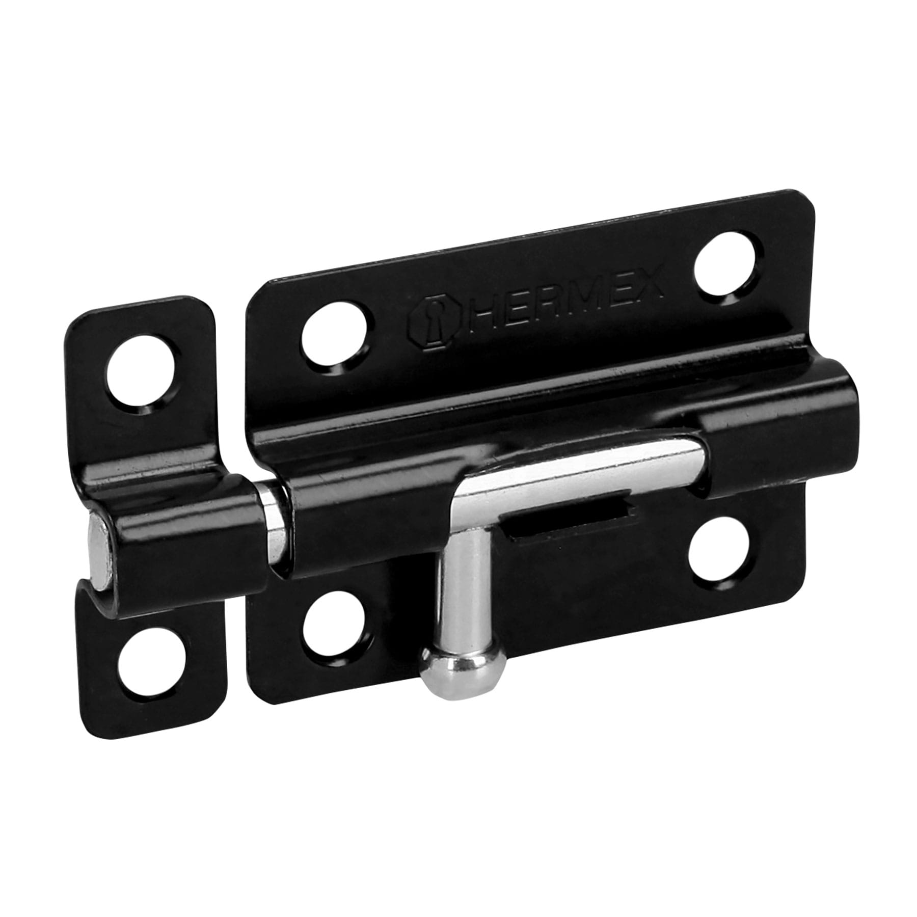 Pasador de barril 3" de acero acabado negro, HERMEX