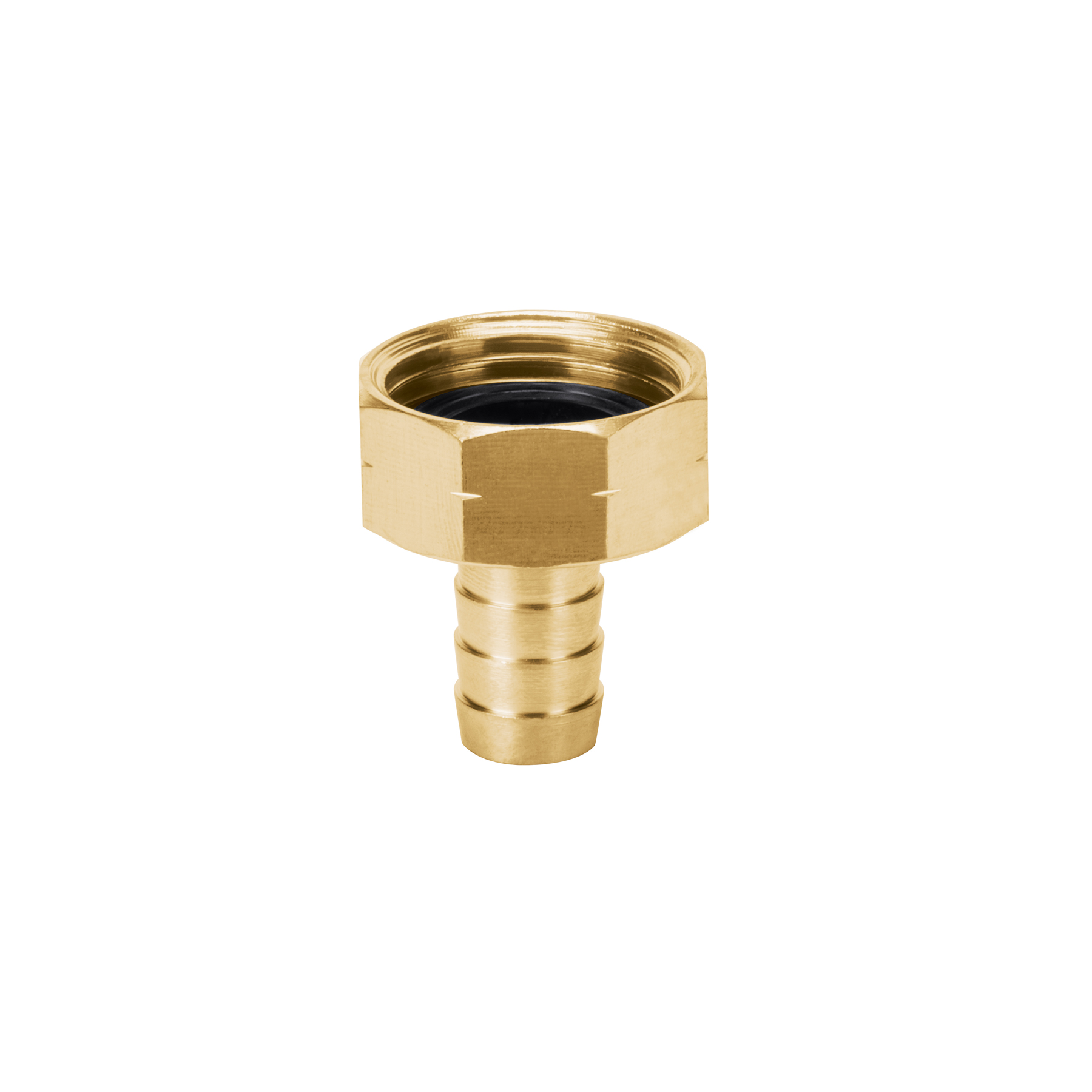 Conector 1/2" hembra de latón sólido para manguera, TRUPER