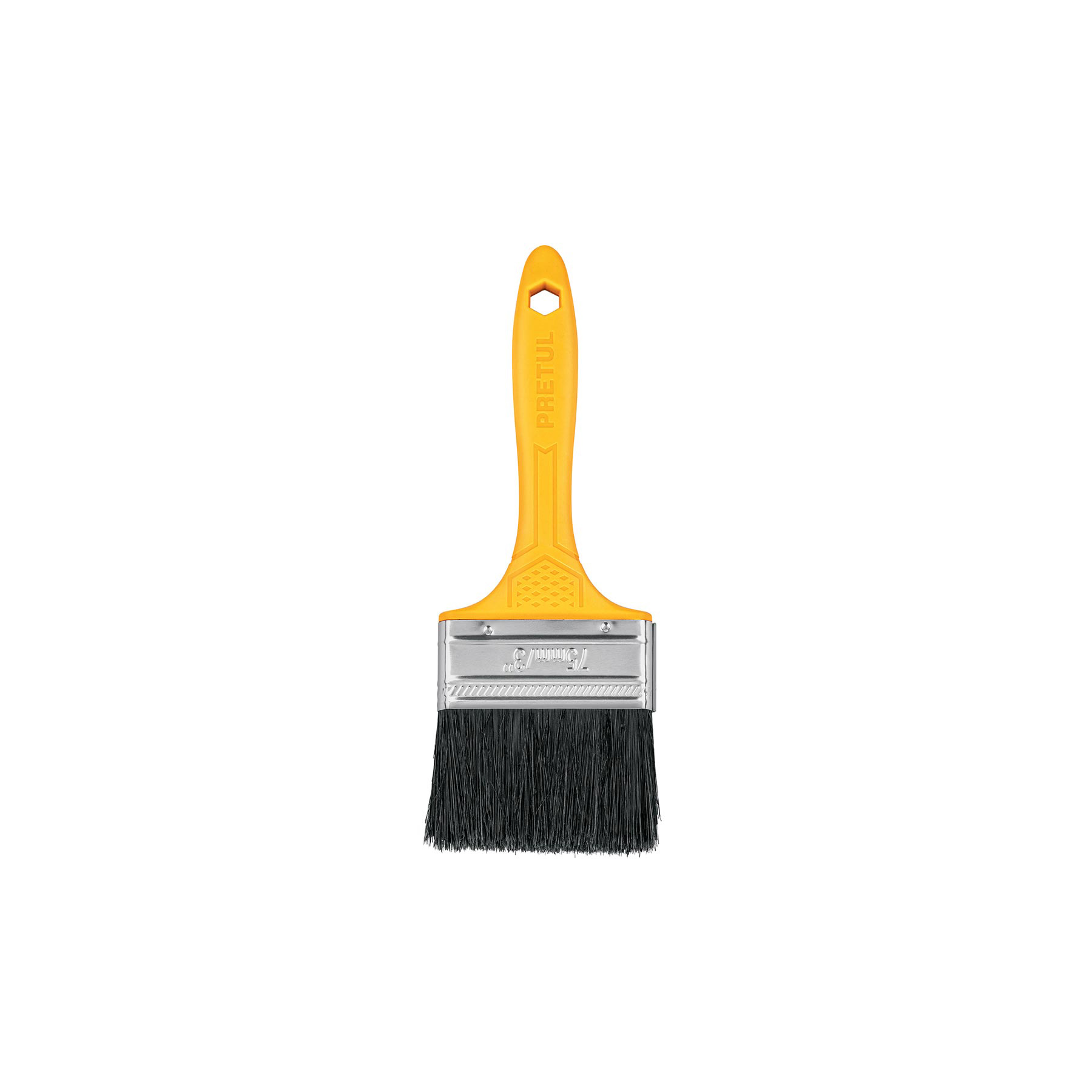 Brocha uso general de 3" con mango de plástico, PRETUL