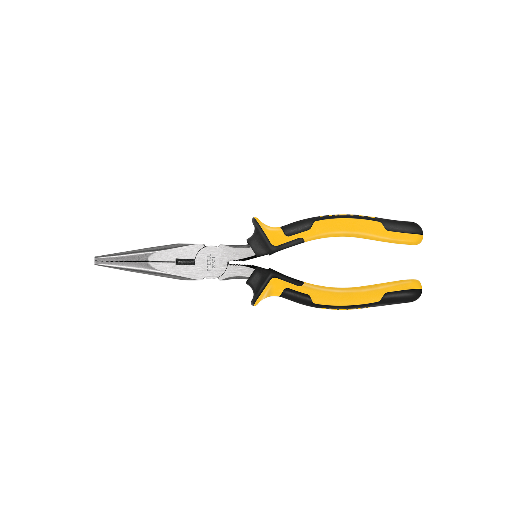 Pinza de punta y corte 8" mango Comfort Grip, PRETUL