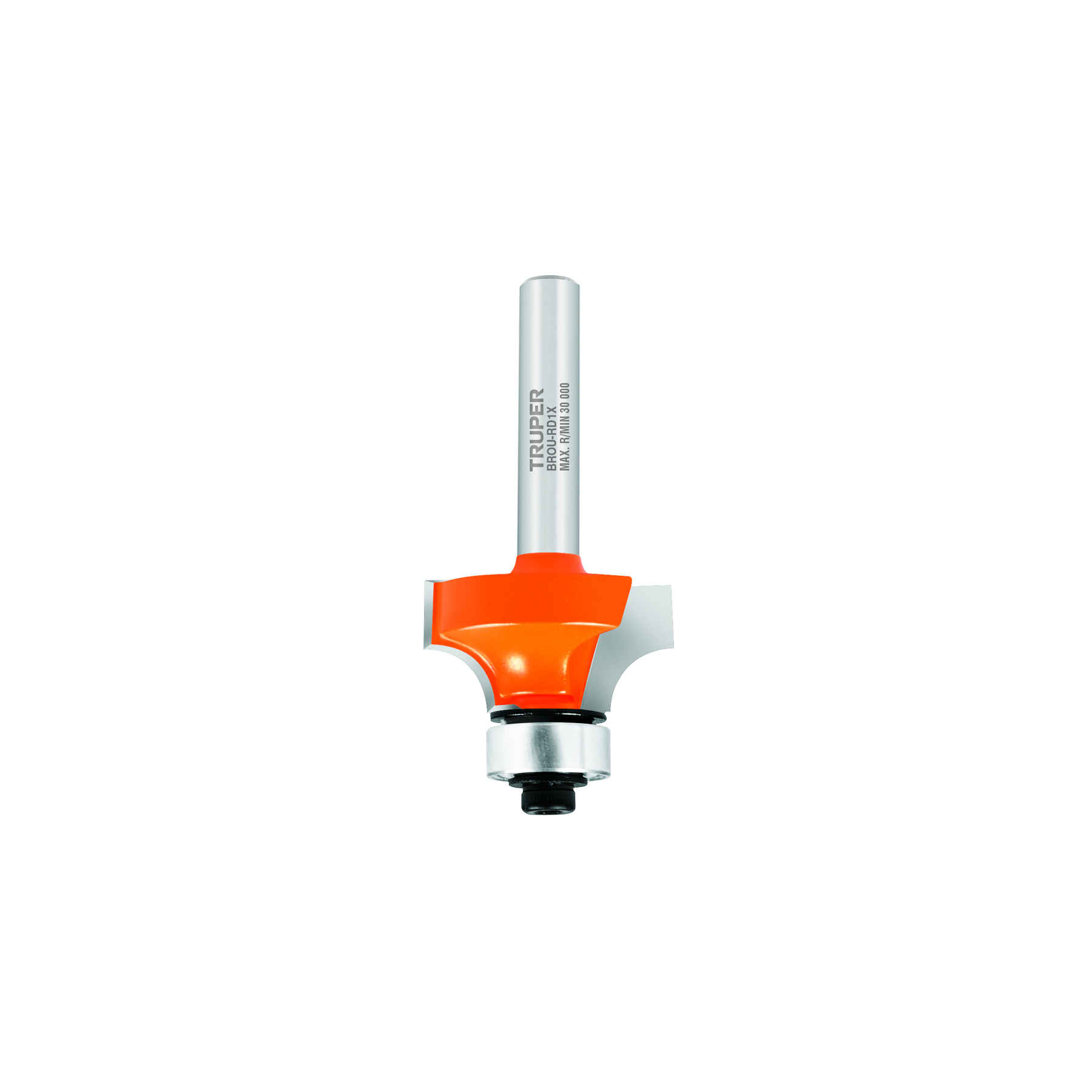 Broca para router, redondeado, 1" con balero, TRUPER