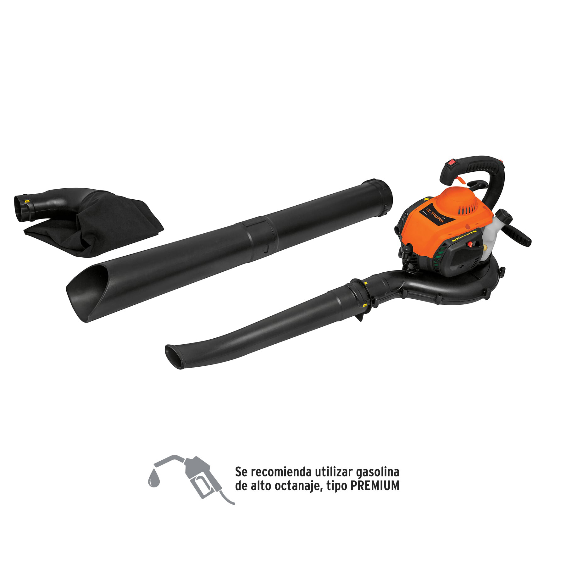 Sopladora / Aspiradora con motor de 26 cc a gasolina, TRUPER