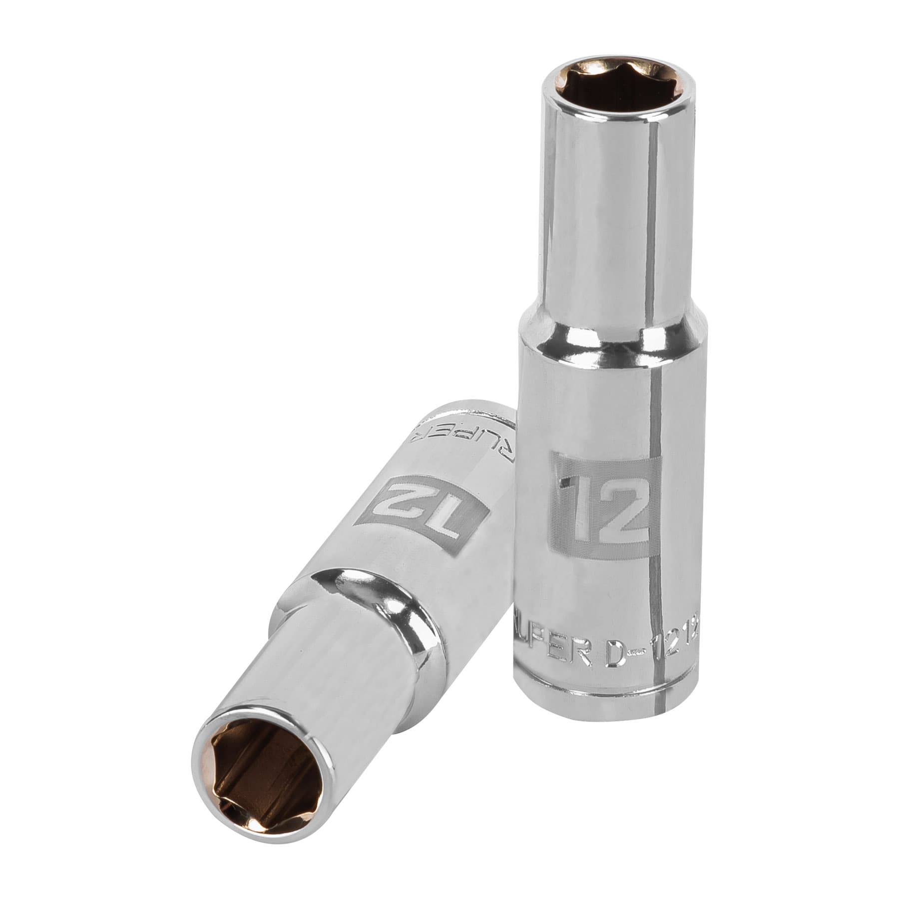 Dado largo de 12 mm, 6 puntas, cuadro 1/2", TRUPER