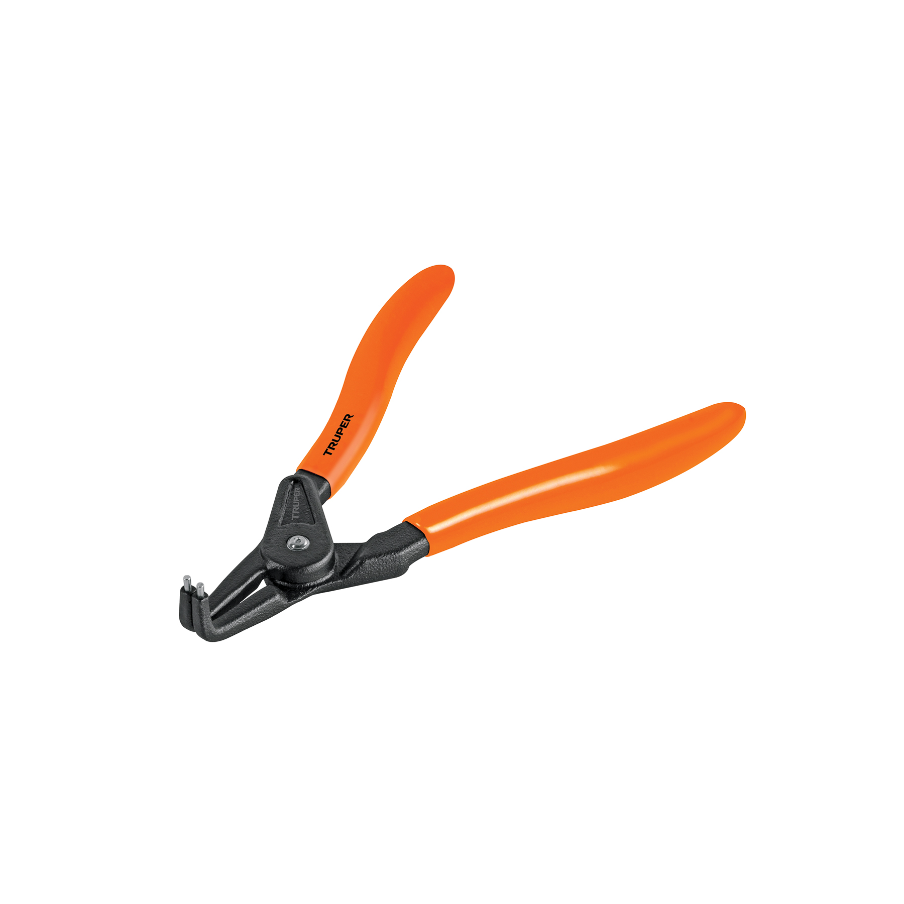 Pinza para abrir anillos de retención 7", punta 90°, TRUPER