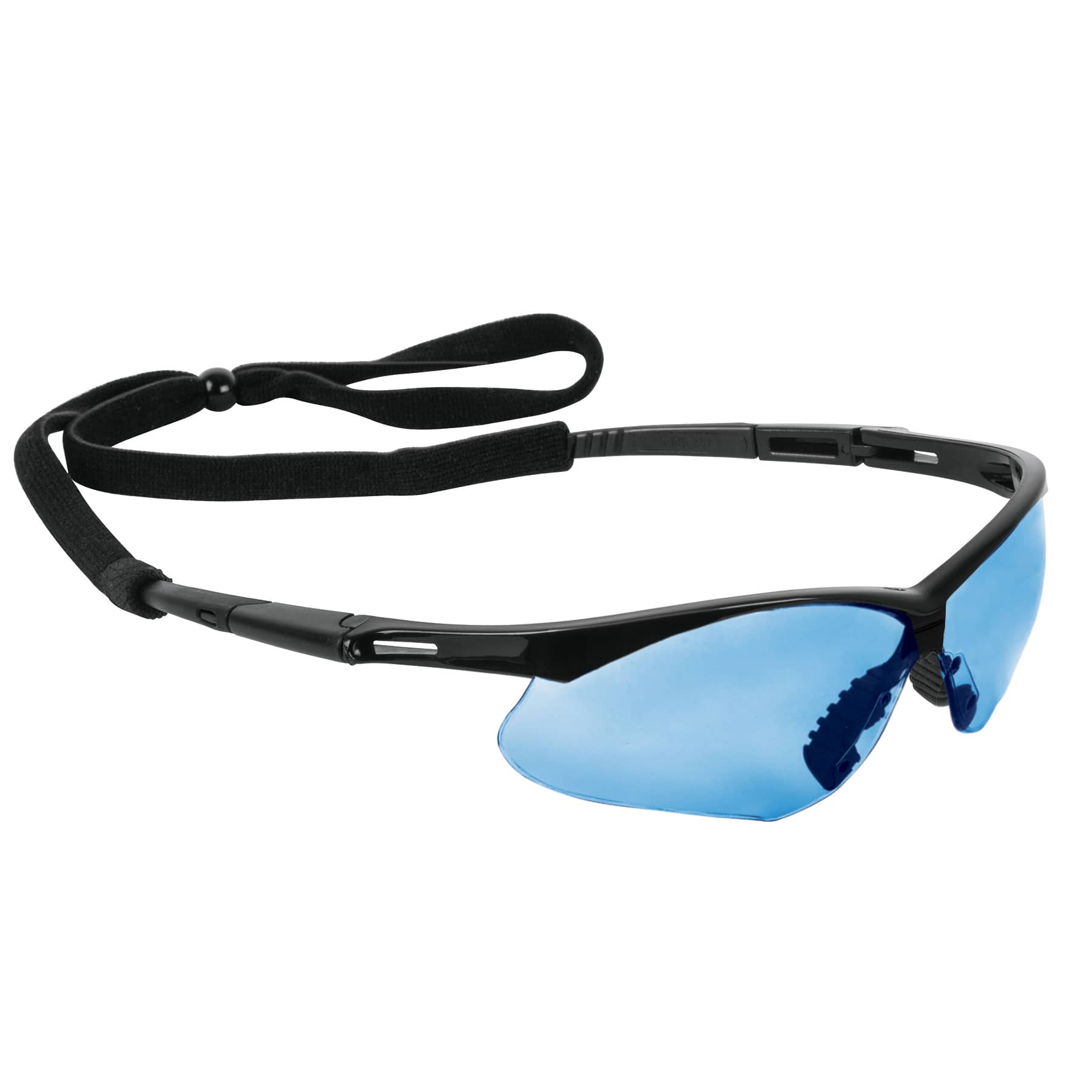 Lentes seguridad azul antiempaño, cordón ajustable, SPORT