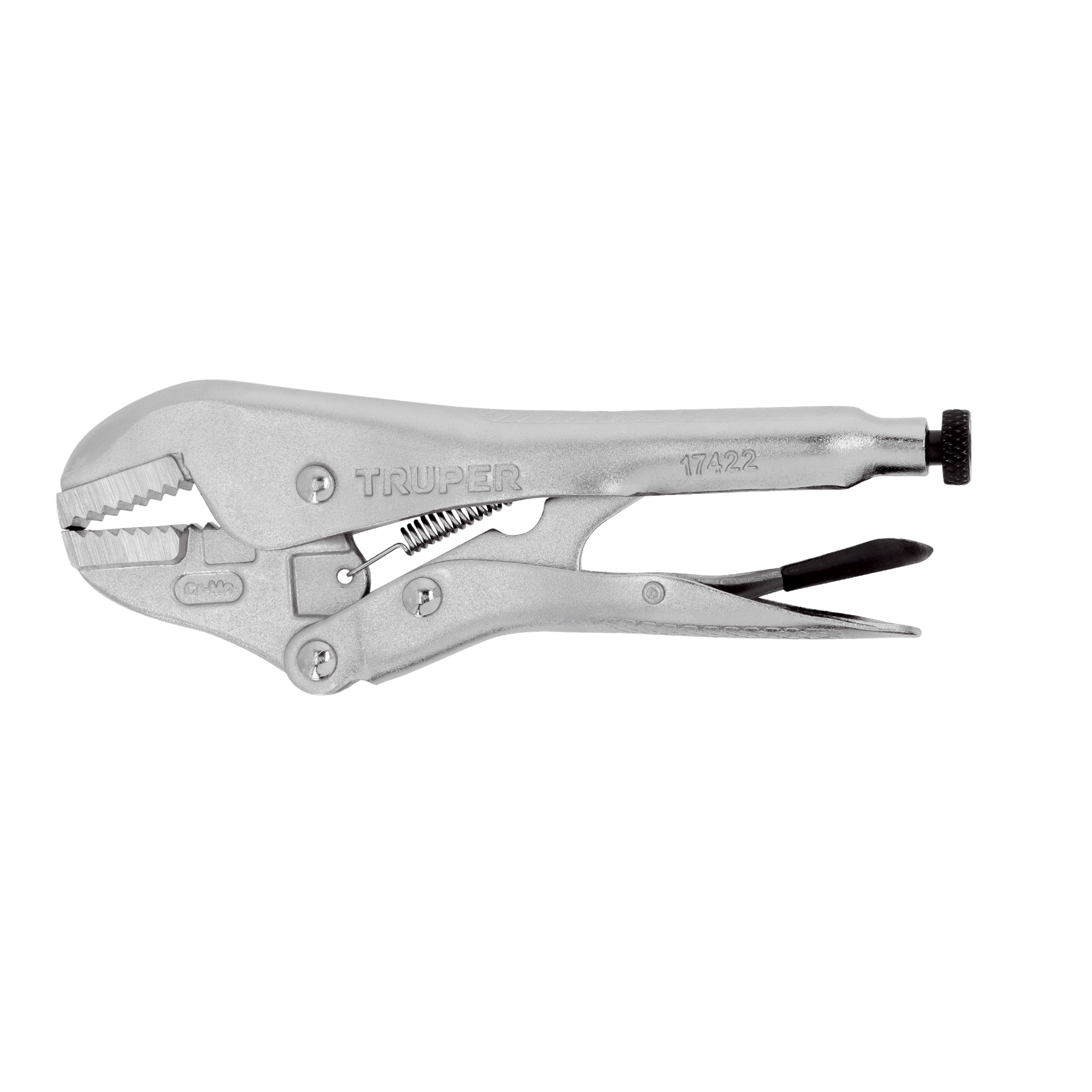 Pinza de presión 7" mordaza recta, TRUPER