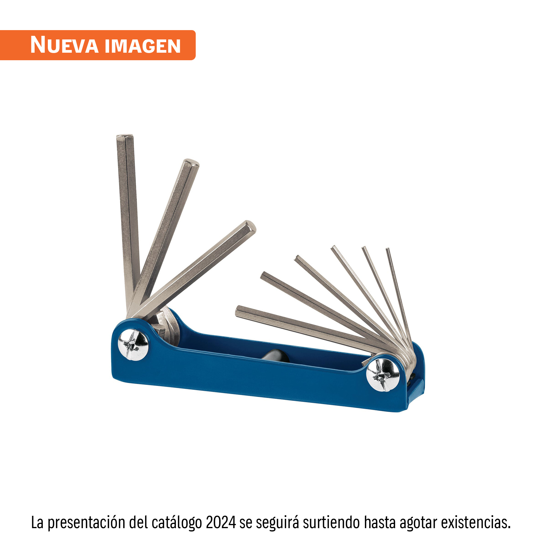 Juego de 9 llaves hexagonales mm, tipo navaja, TRUPER