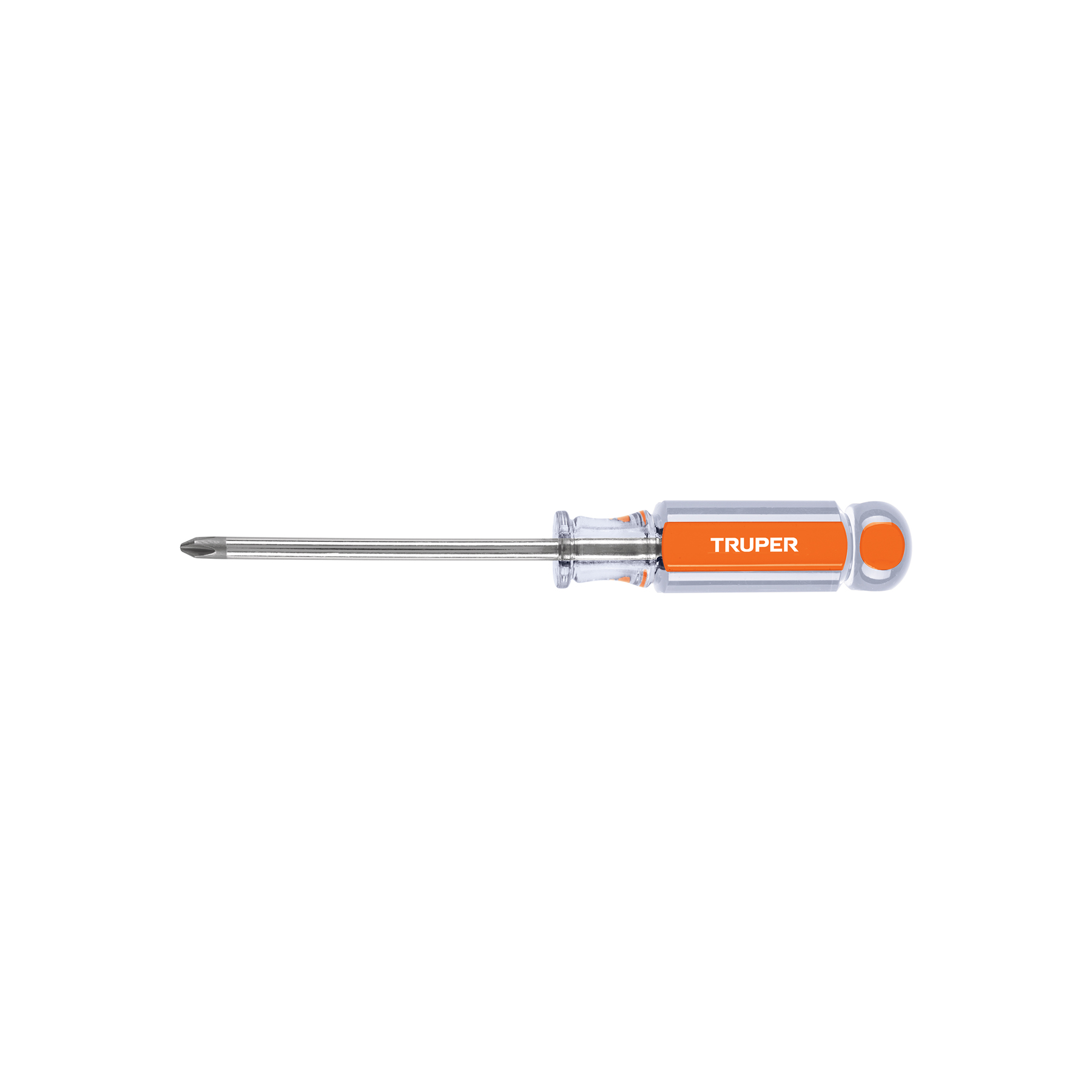 Desarmador de cruz 1/4" x 4" mango de acetato, TRUPER