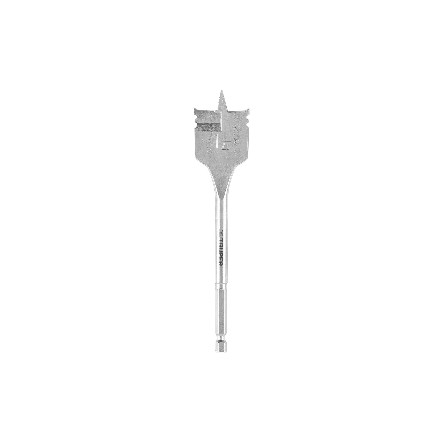 Broca plana de manita 1-1/4" para madera, TRUPER
