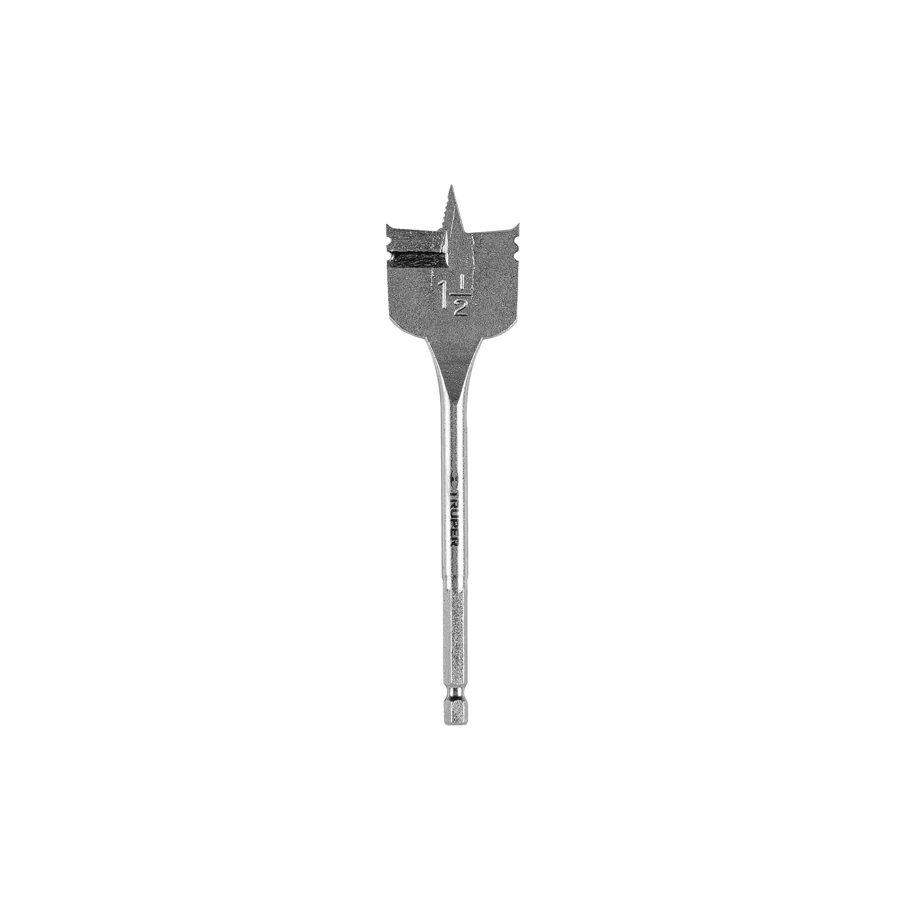 Broca plana de manita 1-1/2" para madera, TRUPER