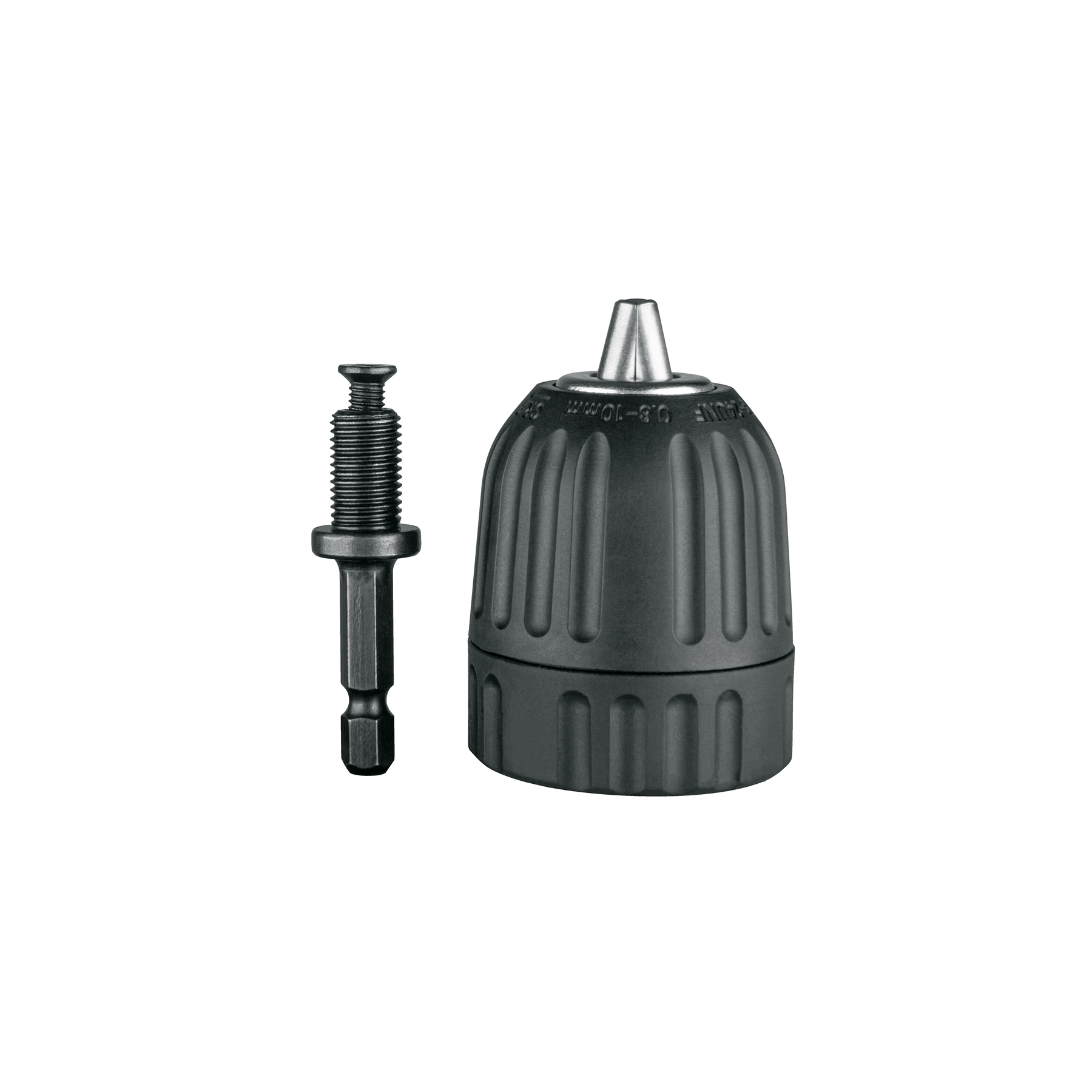 Broquero 3/8" sin llave y adaptador hexagonal 1/4", TRUPER