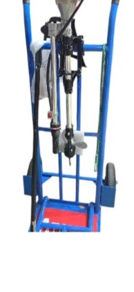 Diámetro de la hélice: 180 mm Longitud del eje: 87 cm Longitud del mango: 55 cm Diámetro del tubo: 28 mm