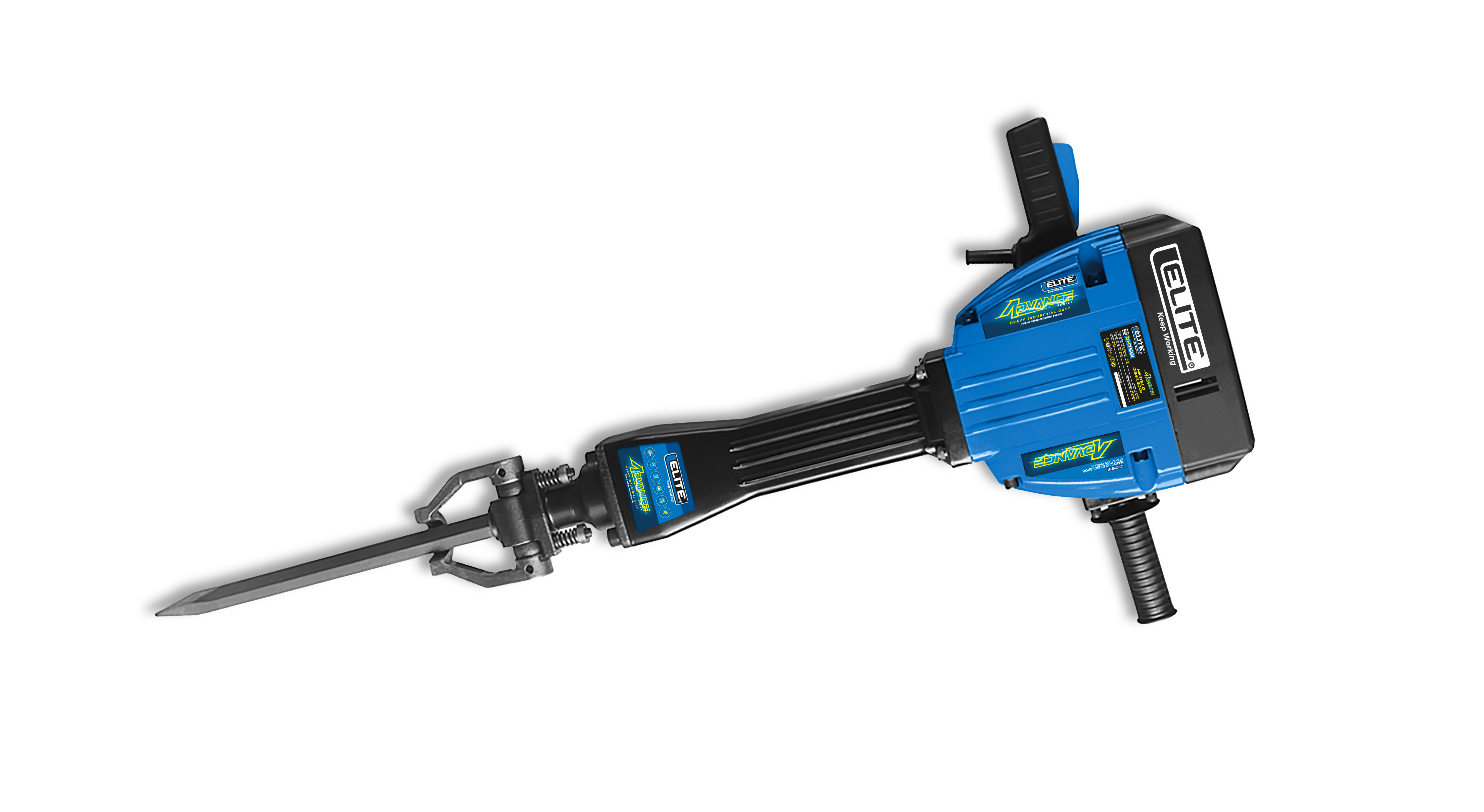 Martillo Demoledor 75 JOULES, 2.200W, HEX28MM 31kg, 110V-60HZ, CON TROLLEY