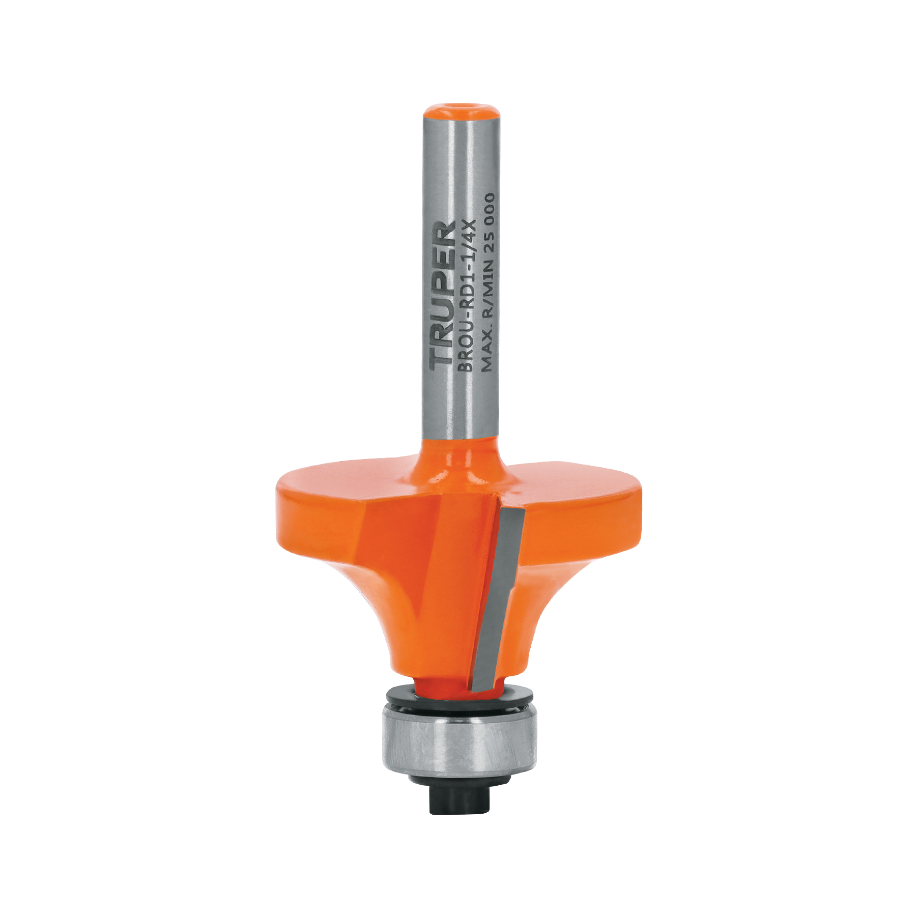 Broca para router, redondeado, 1-1/4" con balero, TRUPER