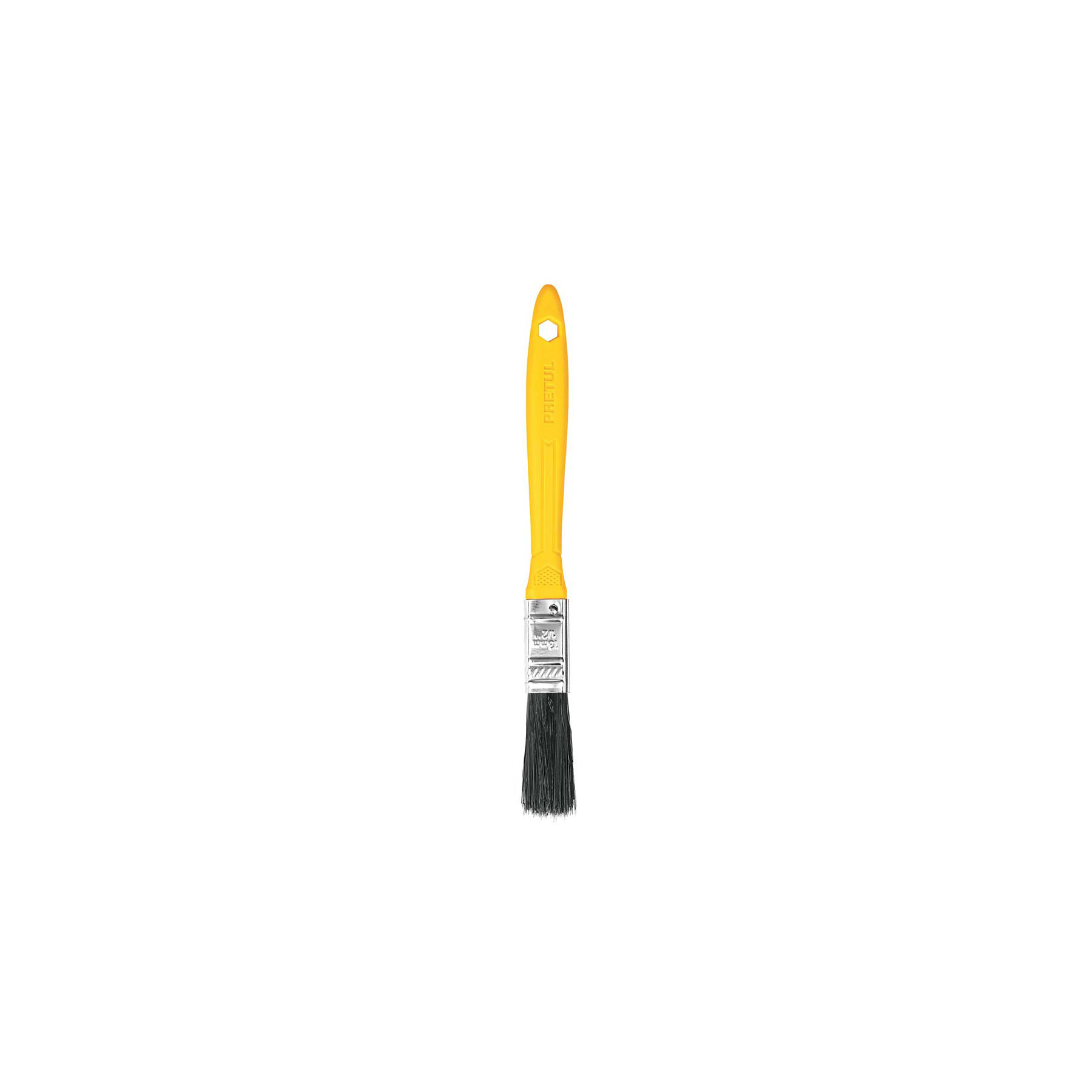 Brocha uso general de 1/2" con mango de plástico, PRETUL