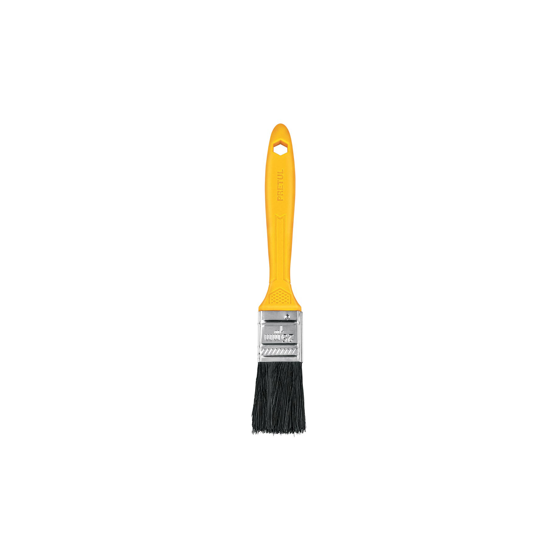 Brocha uso general de 1" con mango de plástico, PRETUL