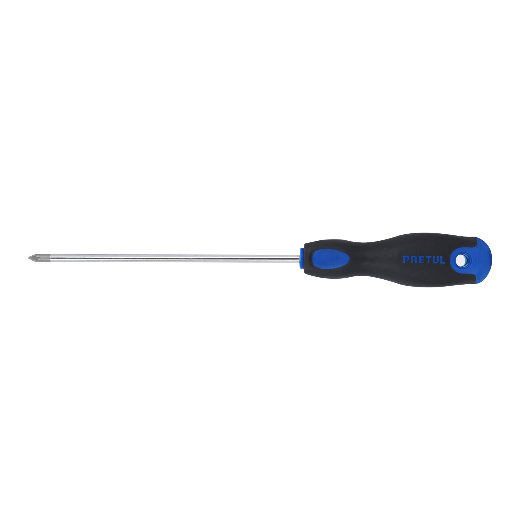Desarmador de cruz 3/16" x 6" mango Comfort Grip, PRETUL