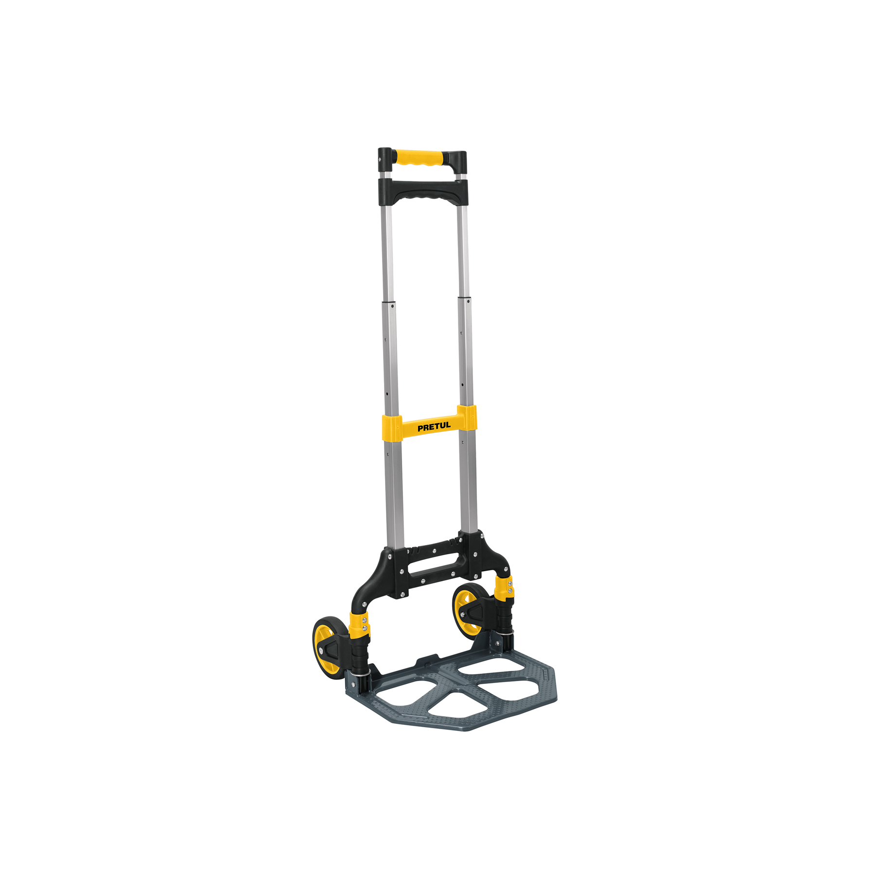 Diablo de carga, plegable de aluminio y base acero, 100 kg