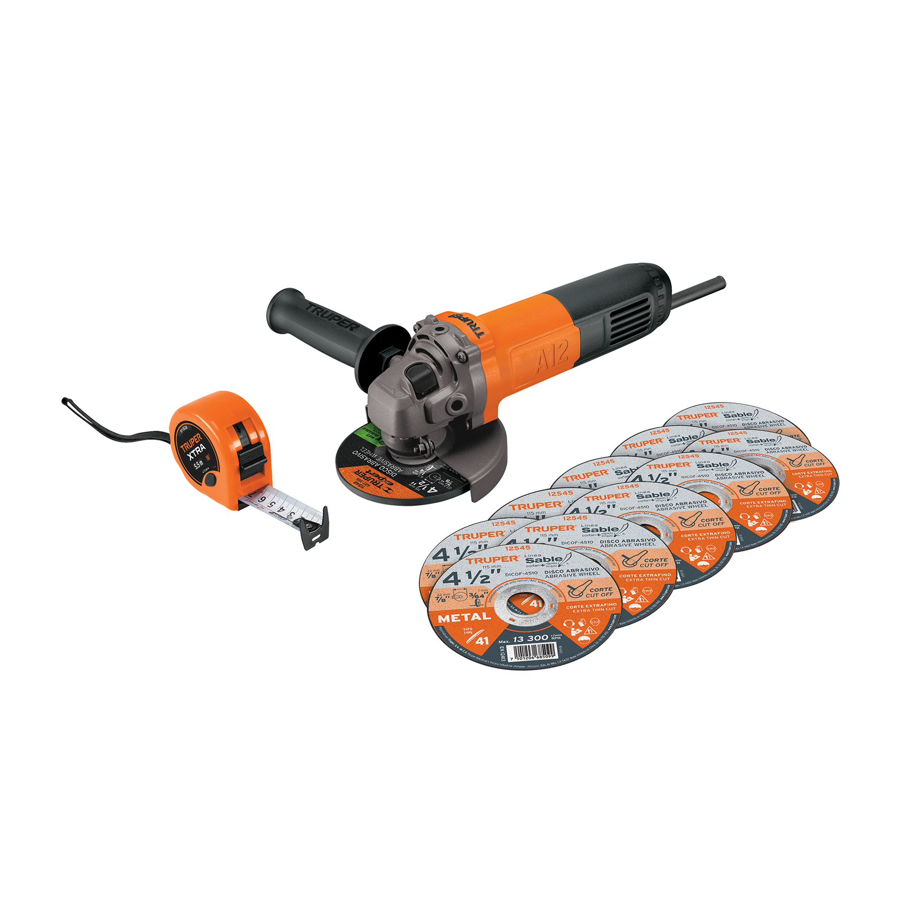 ESMERILADORA 700W PROF 4 1/2 TRUPER 101526