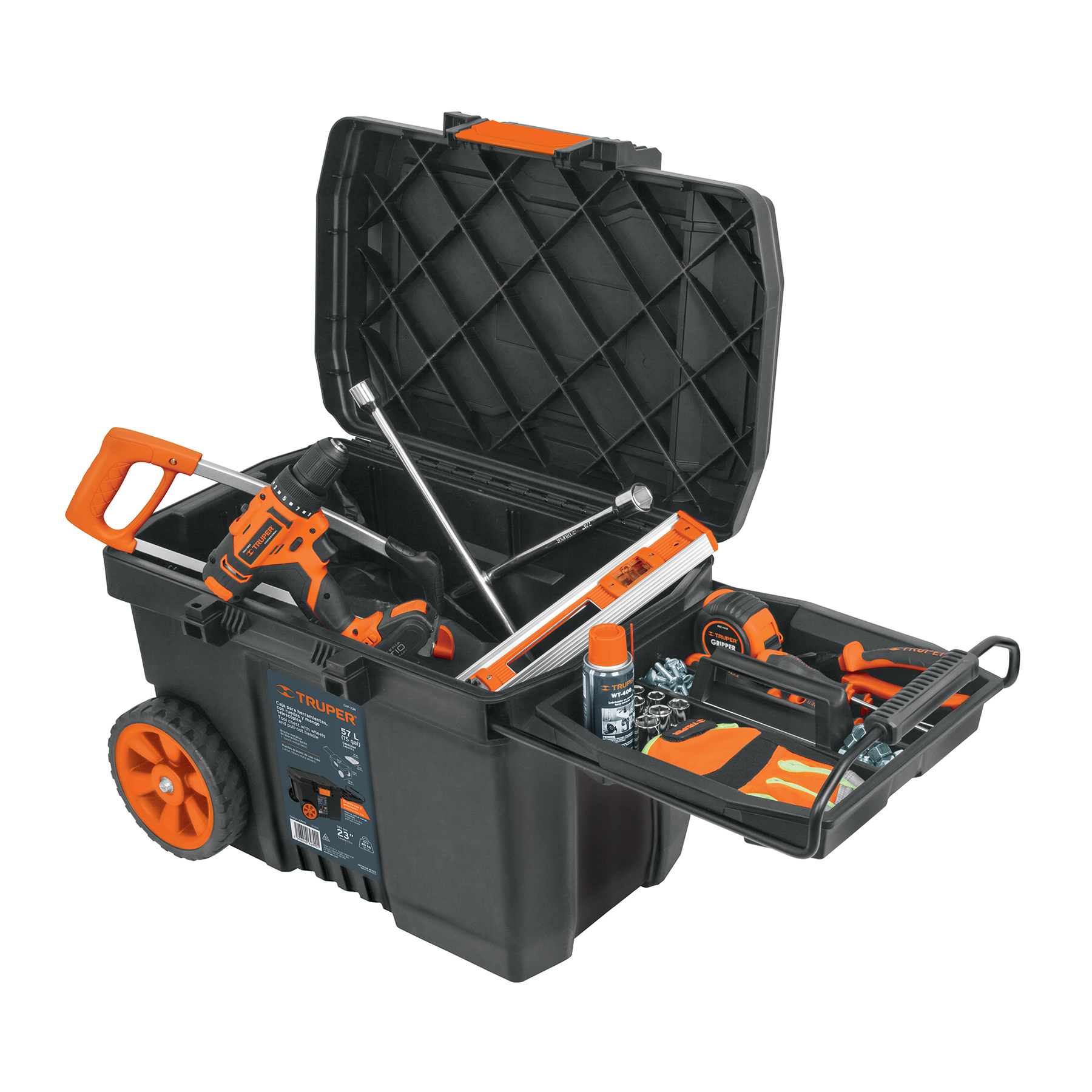 CAJA P/HERRAMIENTA 23" C/RUEDAS CHP-23R TRUPER 10902