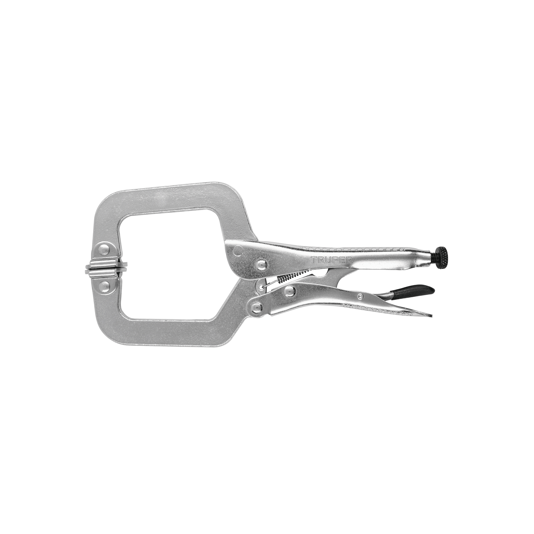 Pinza de presión 9" tipo "C" con mordaza autoajustable