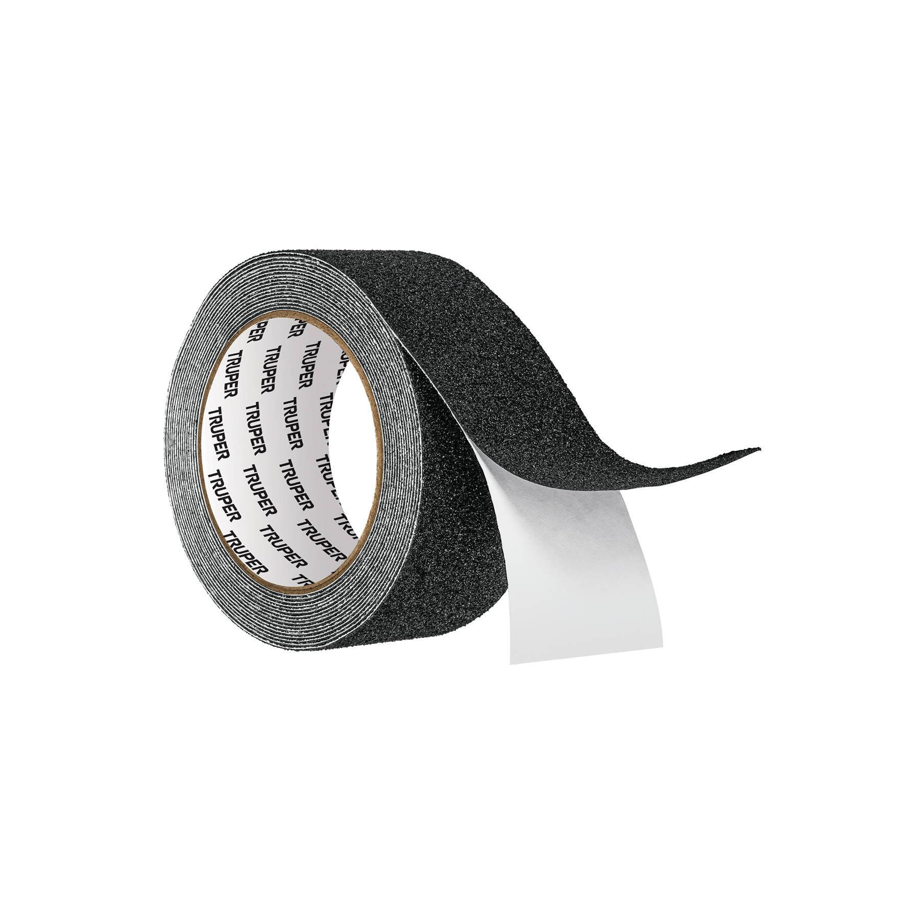 Rollo de 5 m de cinta antiderrapante negra 50mm con abrasivo