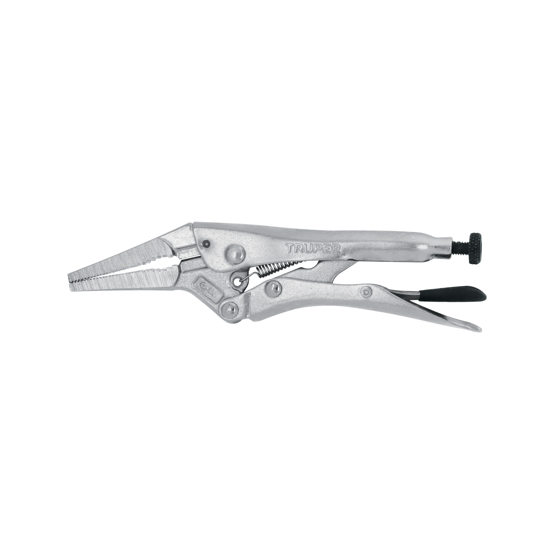 Pinza de presión 6", punta larga, TRUPER