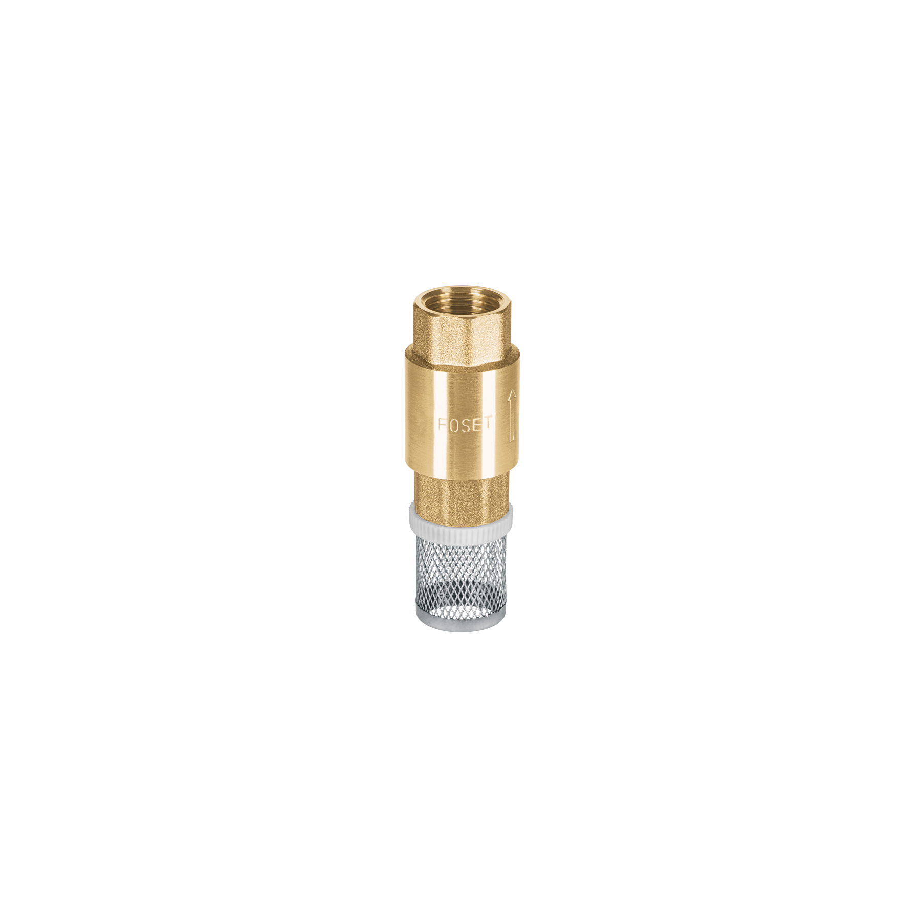 Pichancha tipo check de latón inoxidable 1/2", FOSET