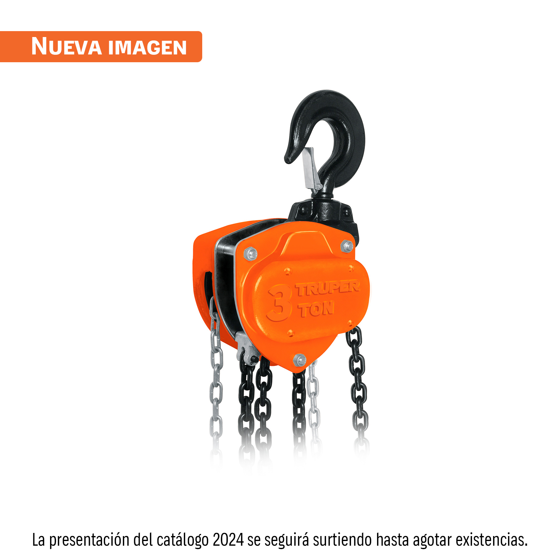 Polipasto de cadena, 3 toneladas, TRUPER
