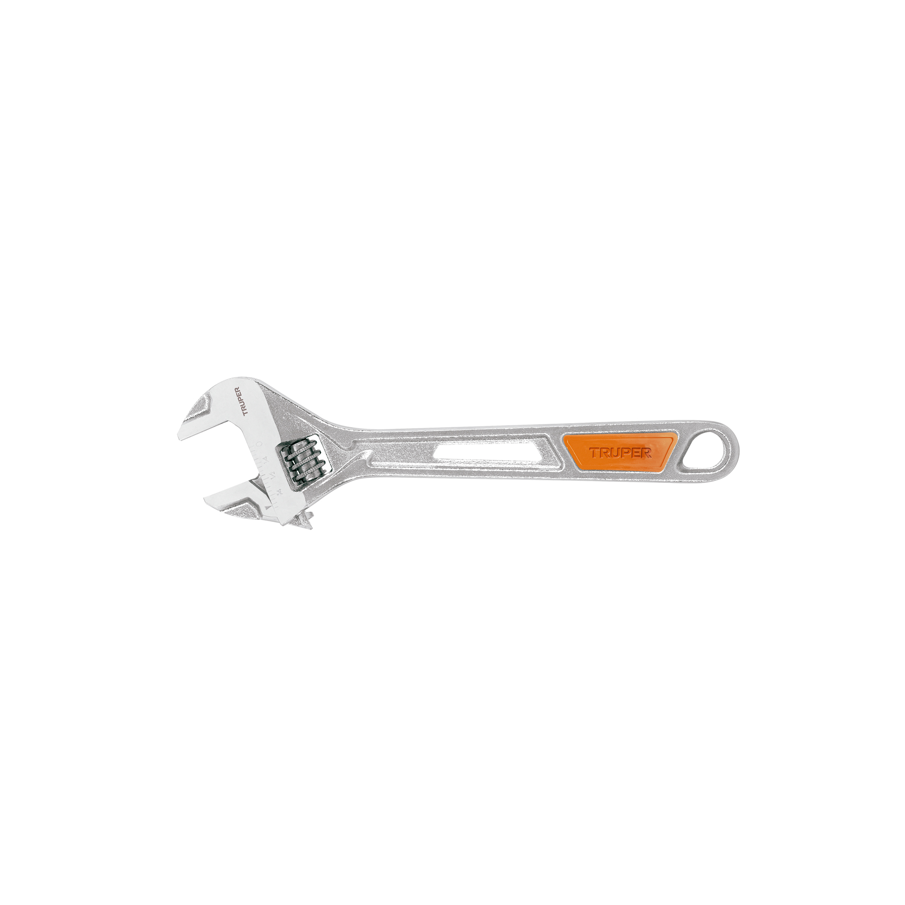 Llave ajustable (perico) 8" cromada, TRUPER