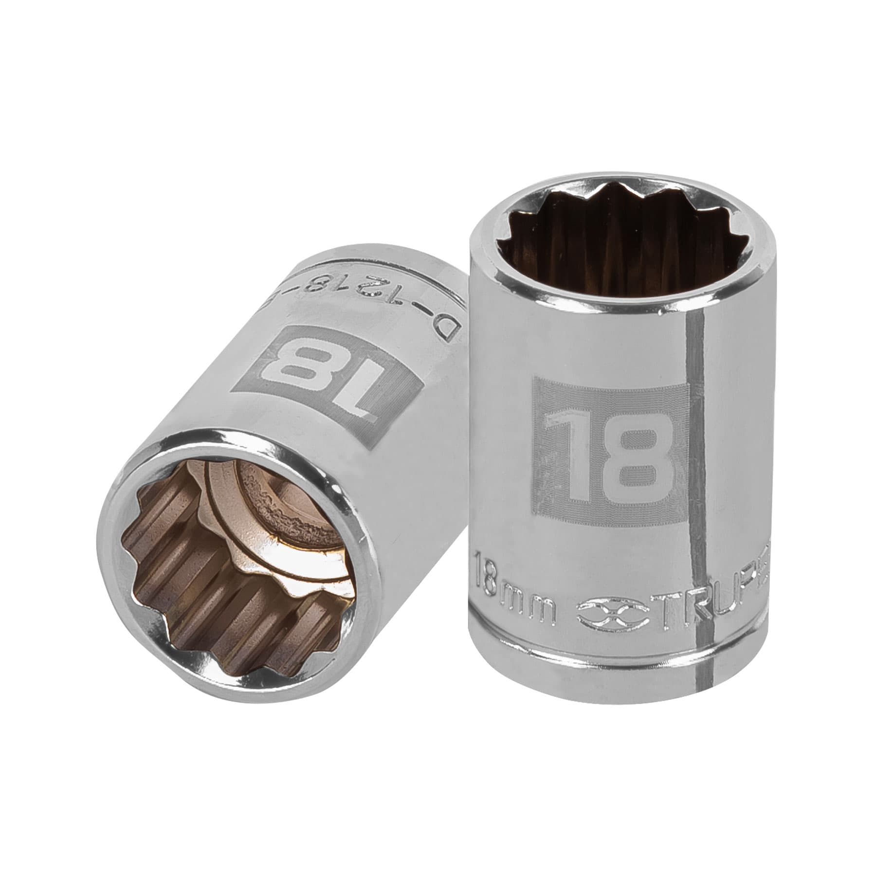 Dado de 18 mm, 12 puntas, cuadro 1/2", TRUPER