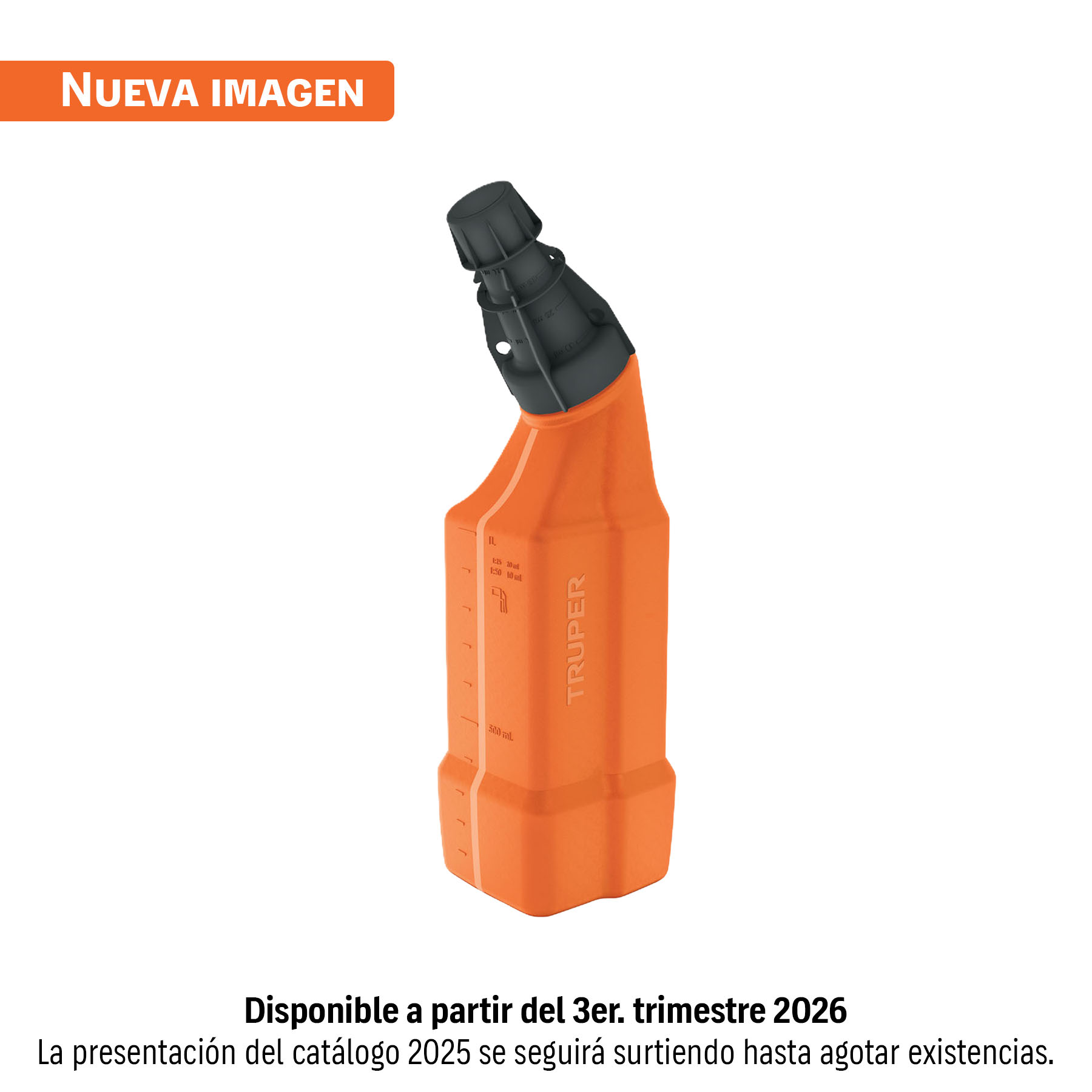 Bote para mezcla de gasolina y aceite, 1 L, TRUPER