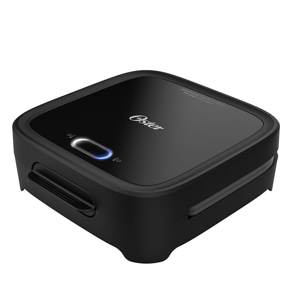Oster® Sandwichera, Compacta con Platos Hondos, Incluye Botón de Apagado, Negro, CKSTSM400