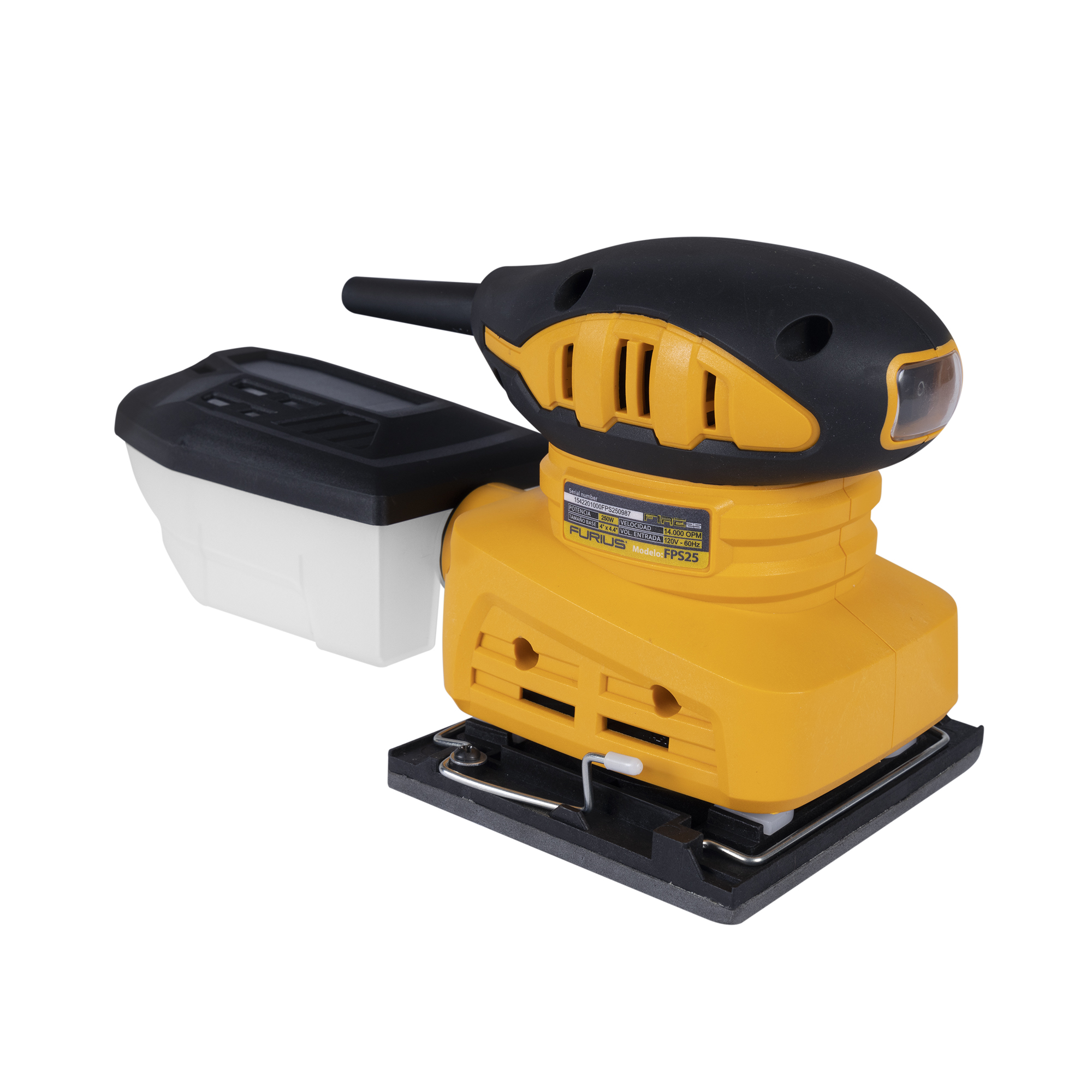 LIJADORA PALMA 1/4 HOJA 250W FURIUS HEFUFPS25
