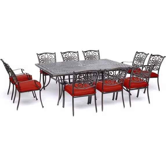 JUEGO DE  COMEDOR 9 PIEZAS ALUMINIO OUTTER COM162089