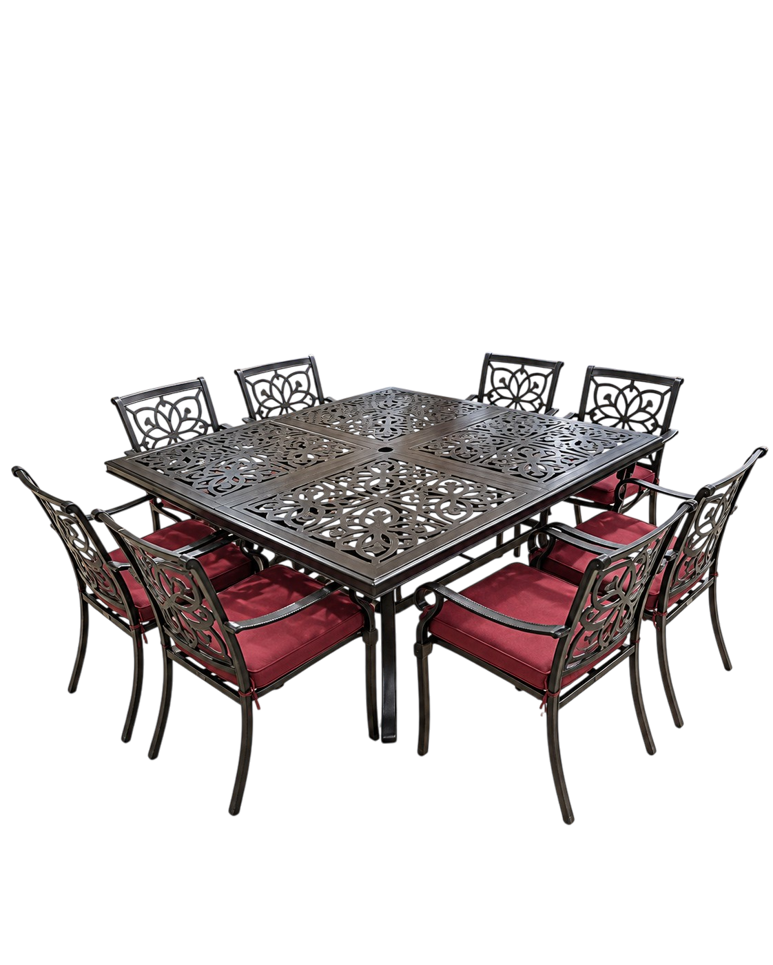 JUEGO DE  COMEDOR 9 PIEZAS ALUMINIO OUTTER COM162089