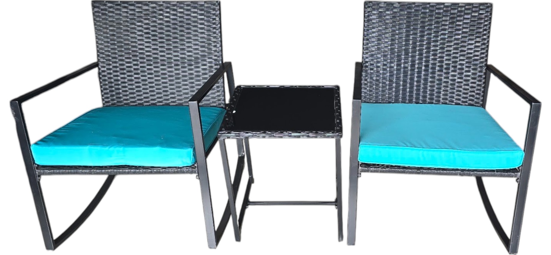 MECEDORA 3 PIEZAS C/SILLAS MECEDORAS OUTTER HL3S23049B