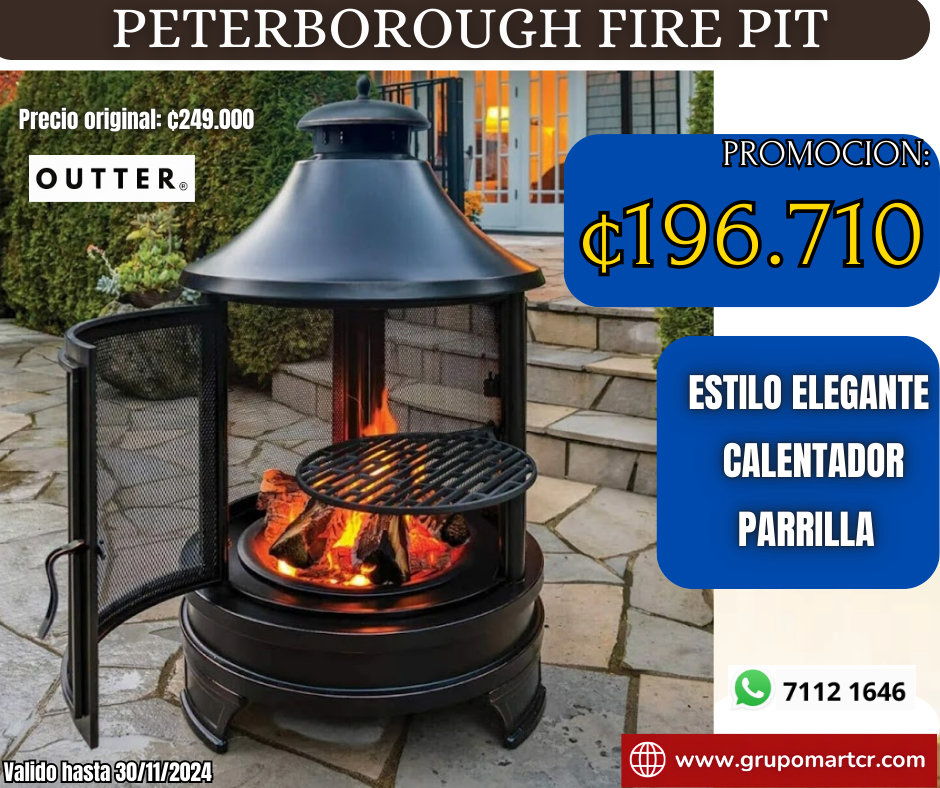 FIRE PIT Y PARRILLA  OUTTER PA12301