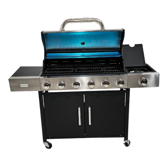 PARRILLA METALICA 7 QUEMADORES DE GAS OUTTER PA126