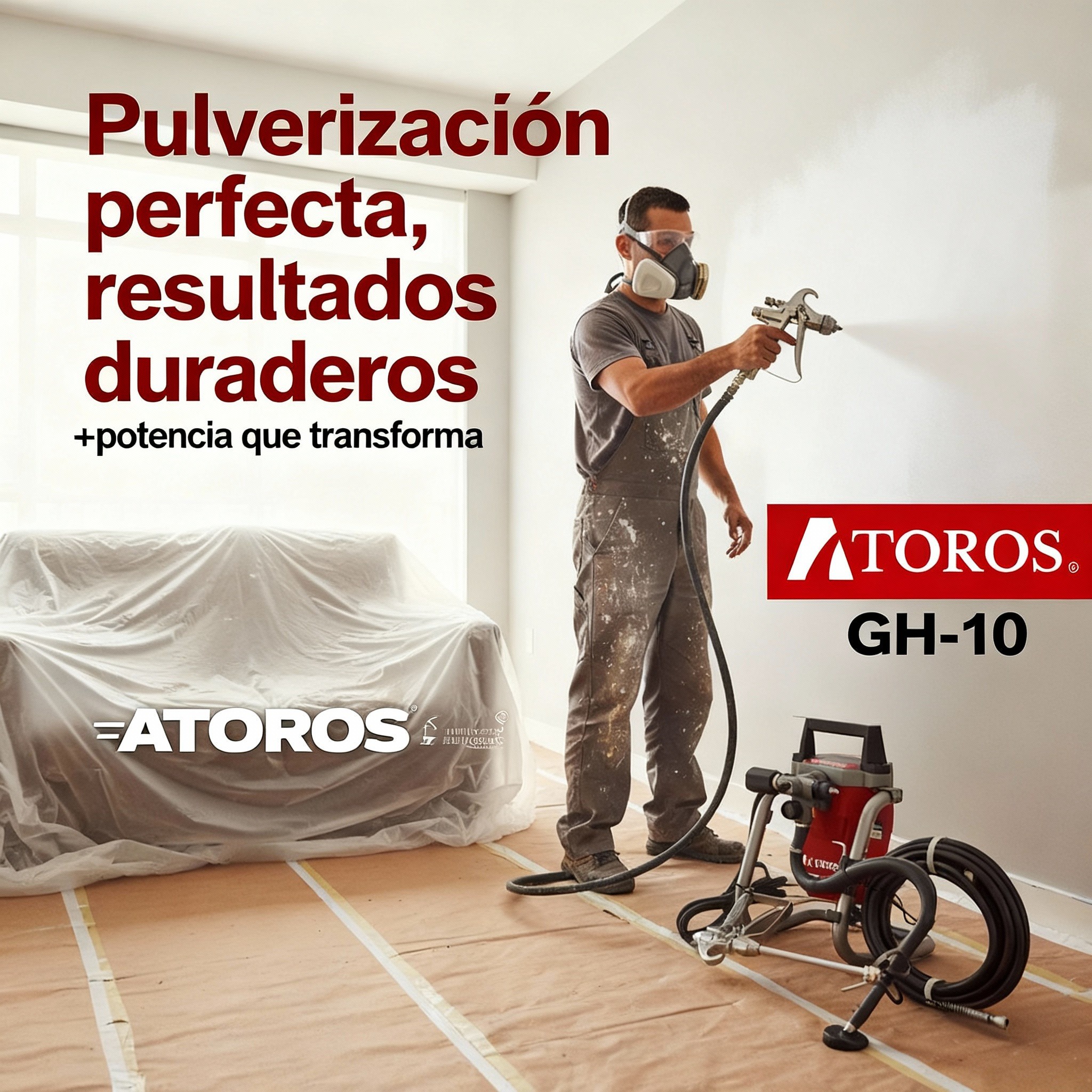 MAQUINA AIRLESS 1300W ATOROS GH-10