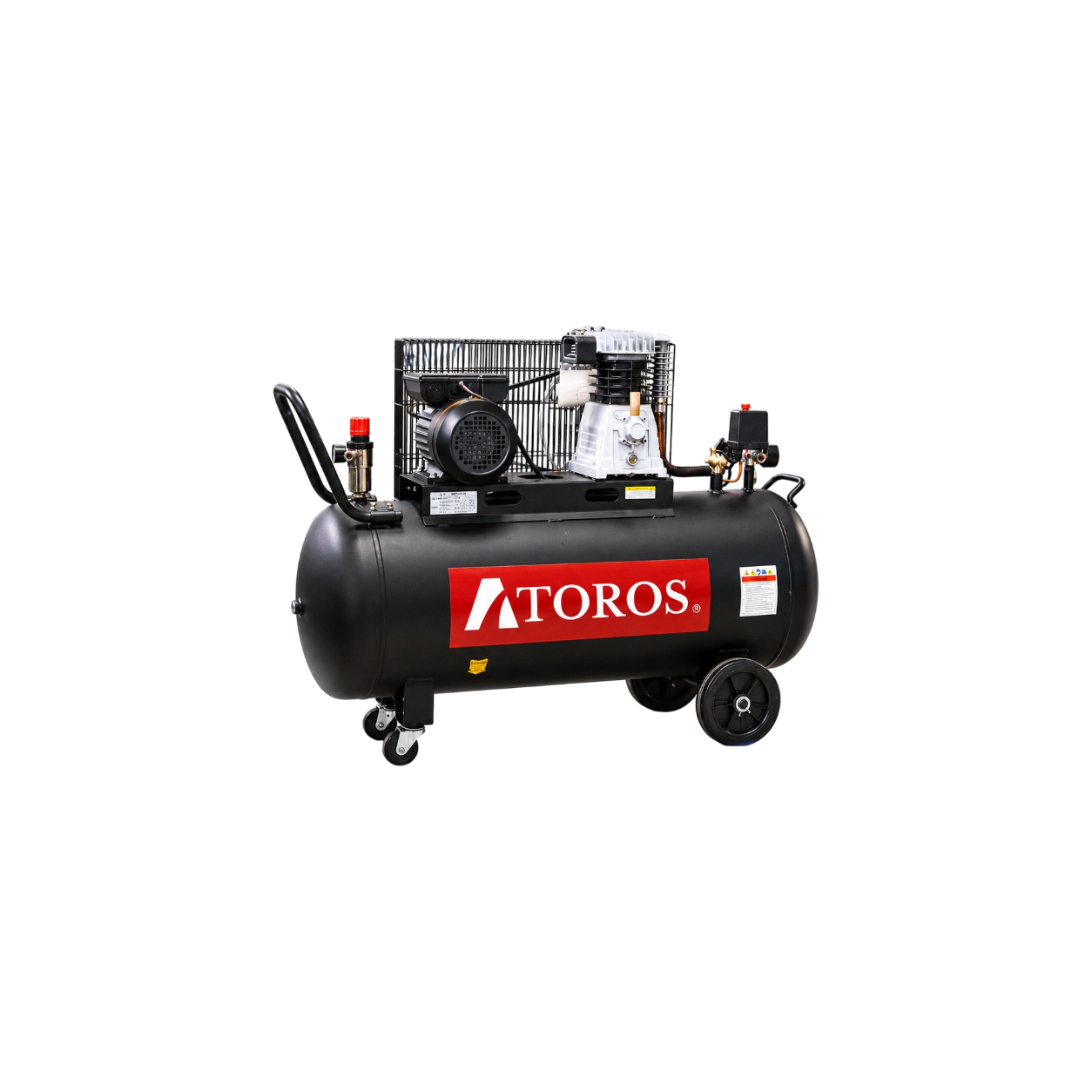 COMPRESOR 200L HORIZONTAL ACEITE 3.6HP 220V/60HZ ATOROS COM360200