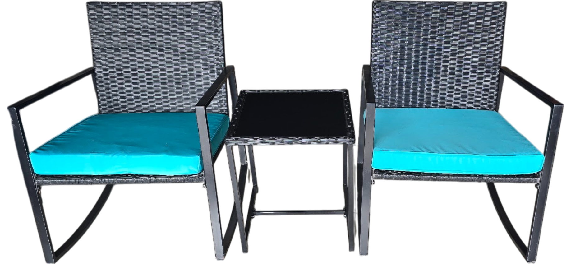 MECEDORA 3 PIEZAS C/SILLAS MECEDORAS OUTTER HL3S23049B