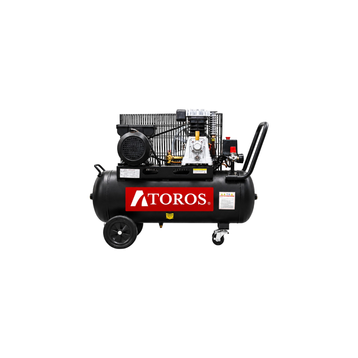 COMPRESOR 50L HORIZONTAL ACEITE 3.0HP 110V/60HZ ATOROS COM36050