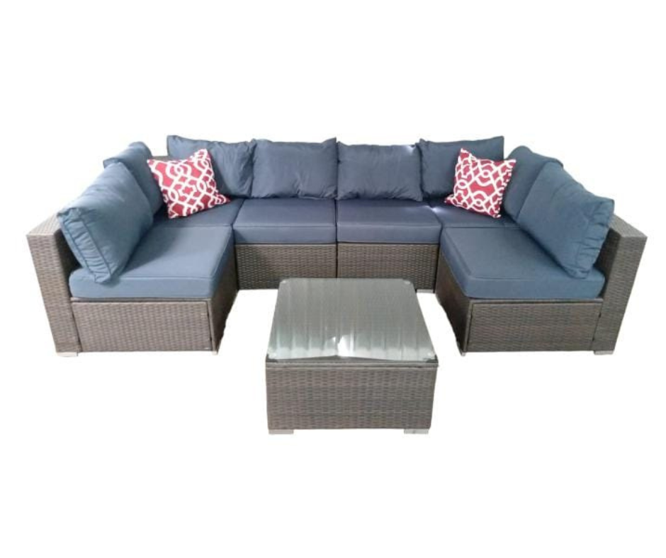 JUEGO TERRAZA 7 PIEZAS FORMA "U" OUTTER TE123042