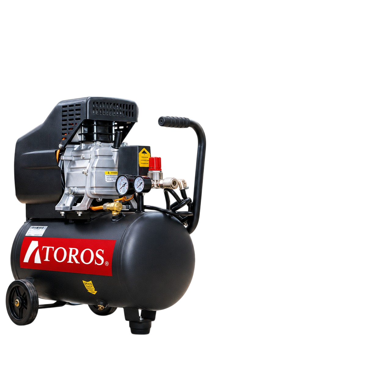 COMPRESOR 24L HORIZONTAL ACEITE 2.5HP 110V/60HZ ATOROS COM25024